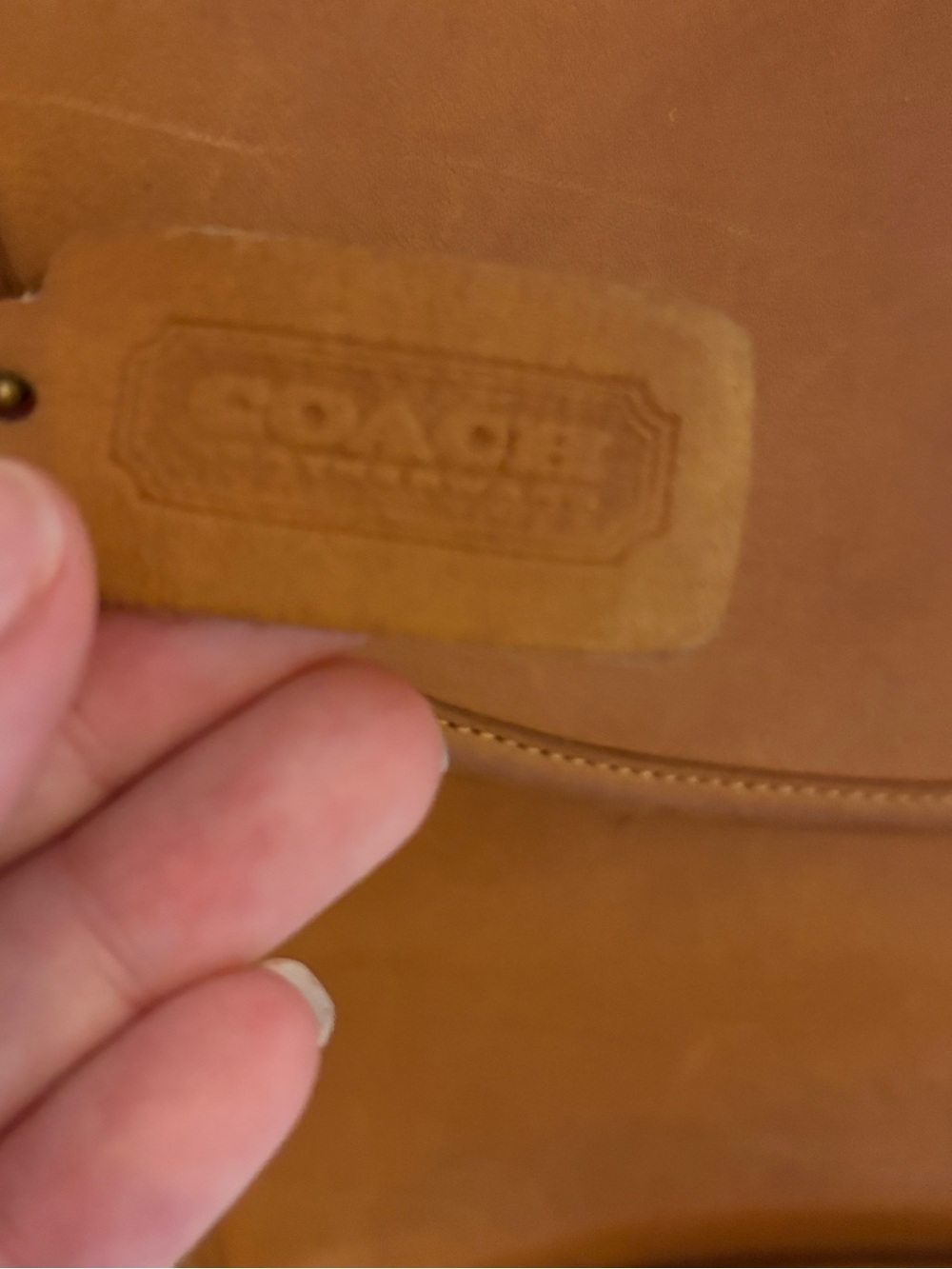 Coach Tan Leather Briefcase with Top Handle - Picture 3 of 10